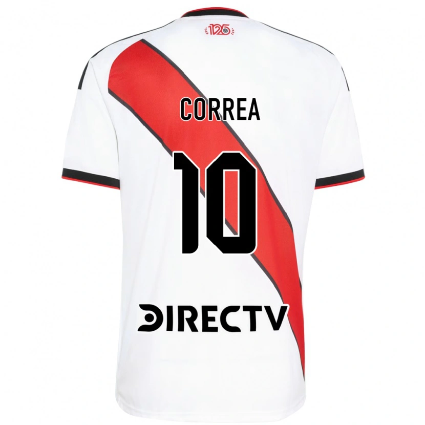 Danxen Mujer Camiseta Ángel Correa #10 Rojo Blanco Negro 1ª Equipación 2026/27 La Camisa