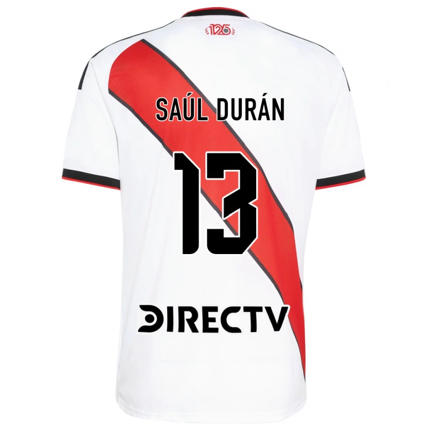 Danxen Mujer Camiseta Saúl Durán #13 Rojo Blanco Negro 1ª Equipación 2026/27 La Camisa