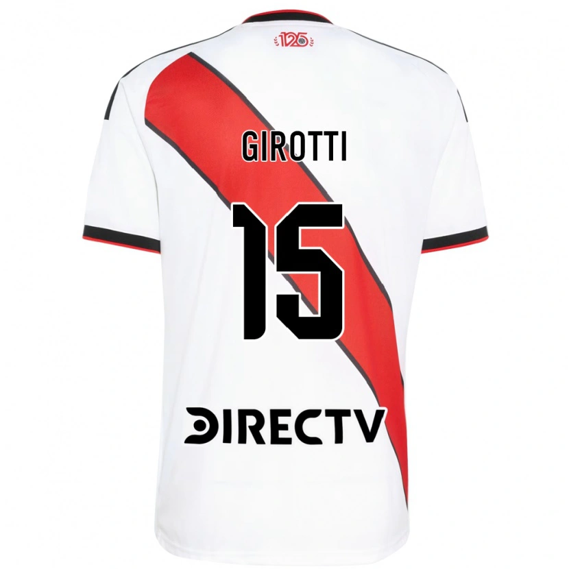 Danxen Mujer Camiseta Federico Girotti #15 Rojo Blanco Negro 1ª Equipación 2026/27 La Camisa