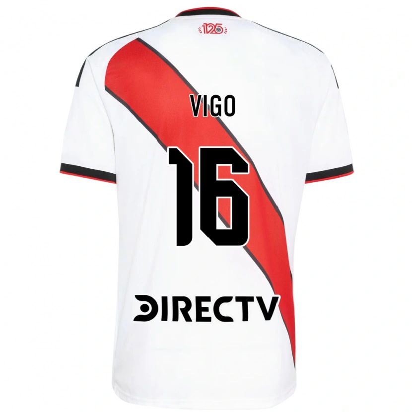 Danxen Mujer Camiseta Alex Vigo #16 Rojo Blanco Negro 1ª Equipación 2026/27 La Camisa