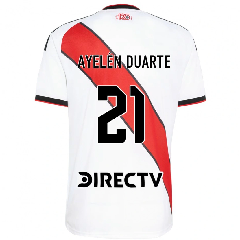 Danxen Mujer Camiseta Camila Ayelén Duarte #21 Rojo Blanco Negro 1ª Equipación 2026/27 La Camisa