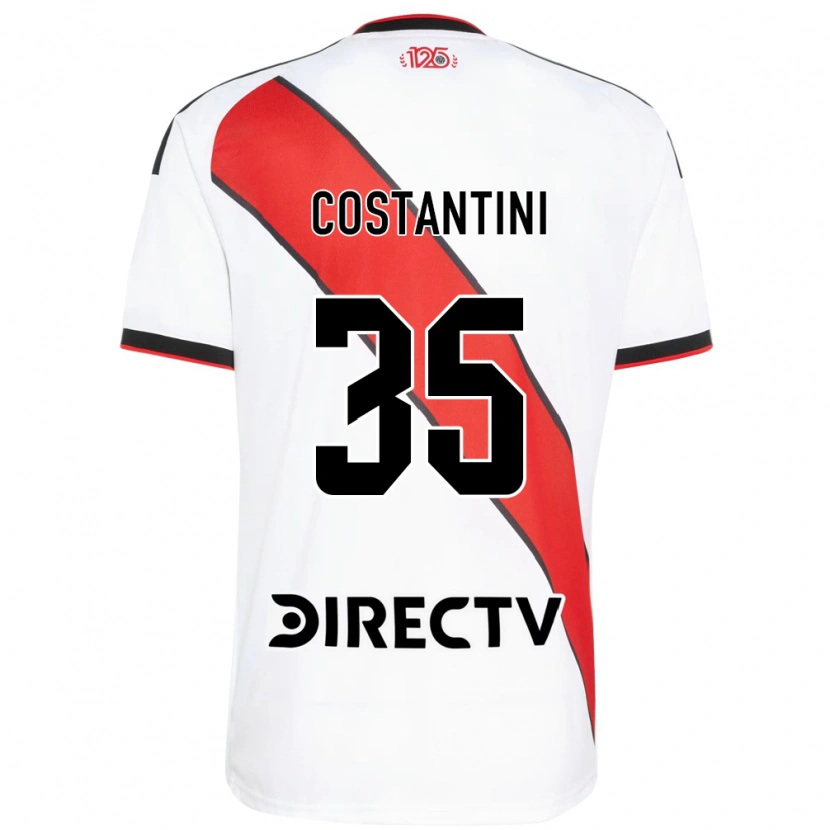 Danxen Mujer Camiseta Giorgio Costantini #35 Rojo Blanco Negro 1ª Equipación 2026/27 La Camisa