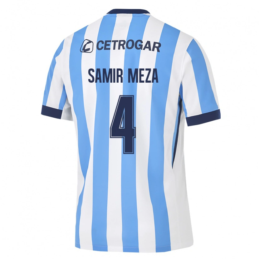Danxen Mujer Camiseta Samir Meza #4 Azul Claro Blanco Negro 1ª Equipación 2026/27 La Camisa