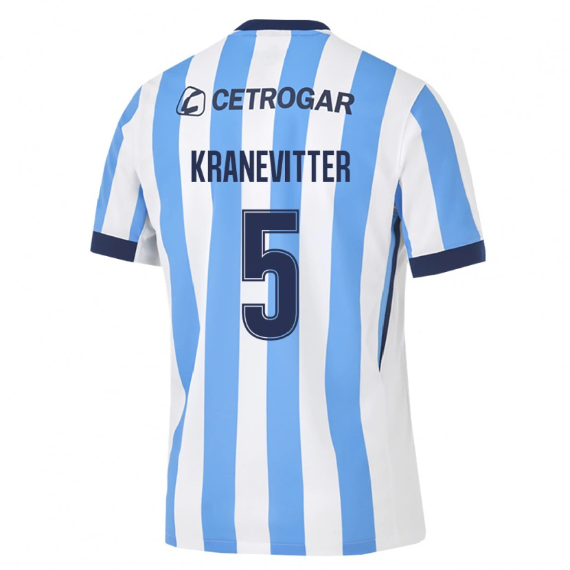 Danxen Mujer Camiseta Matías Kranevitter #5 Azul Claro Blanco Negro 1ª Equipación 2026/27 La Camisa