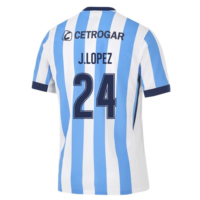 Danxen Mujer Camiseta Julian Lopez #24 Azul Claro Blanco Negro 1ª Equipación 2026/27 La Camisa