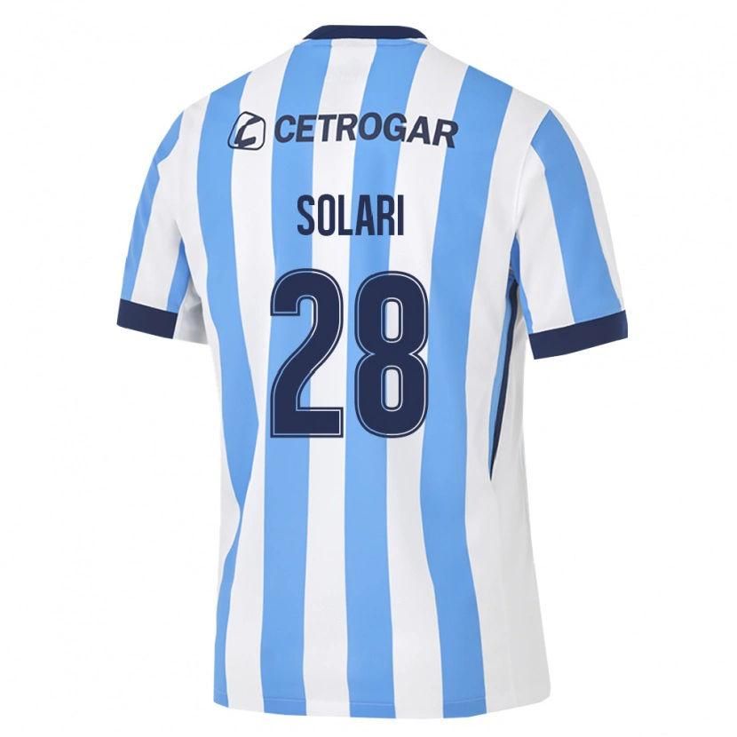 Danxen Mujer Camiseta Santiago Solari #28 Azul Claro Blanco Negro 1ª Equipación 2026/27 La Camisa