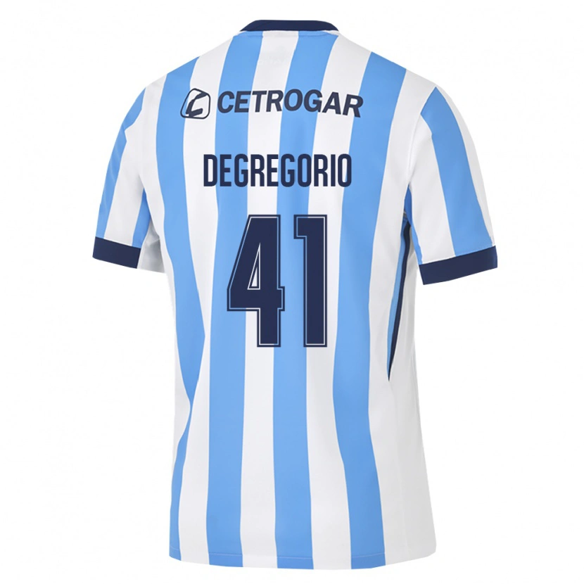 Danxen Mujer Camiseta Ramiro Degregorio #41 Azul Claro Blanco Negro 1ª Equipación 2026/27 La Camisa
