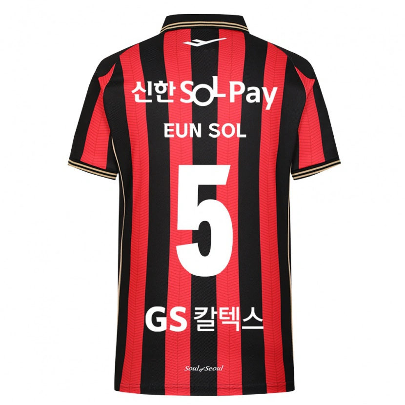 Danxen Mujer Camiseta Eun-Sol Kim #5 Rojo Blanco Negro 1ª Equipación 2026/27 La Camisa