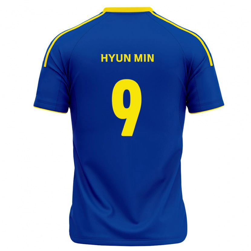 Danxen Mujer Camiseta Hyun-Min Oh #9 Azul Real Amarillo 1ª Equipación 2026/27 La Camisa