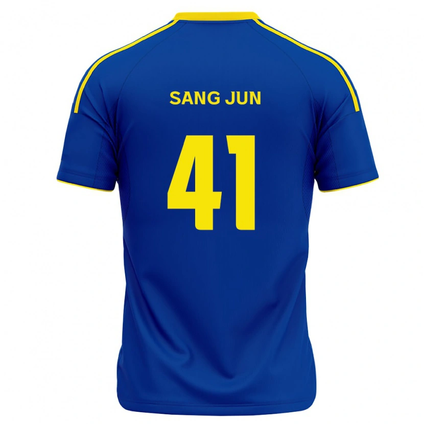 Danxen Mujer Camiseta Sang-Jun Park #41 Azul Real Amarillo 1ª Equipación 2026/27 La Camisa