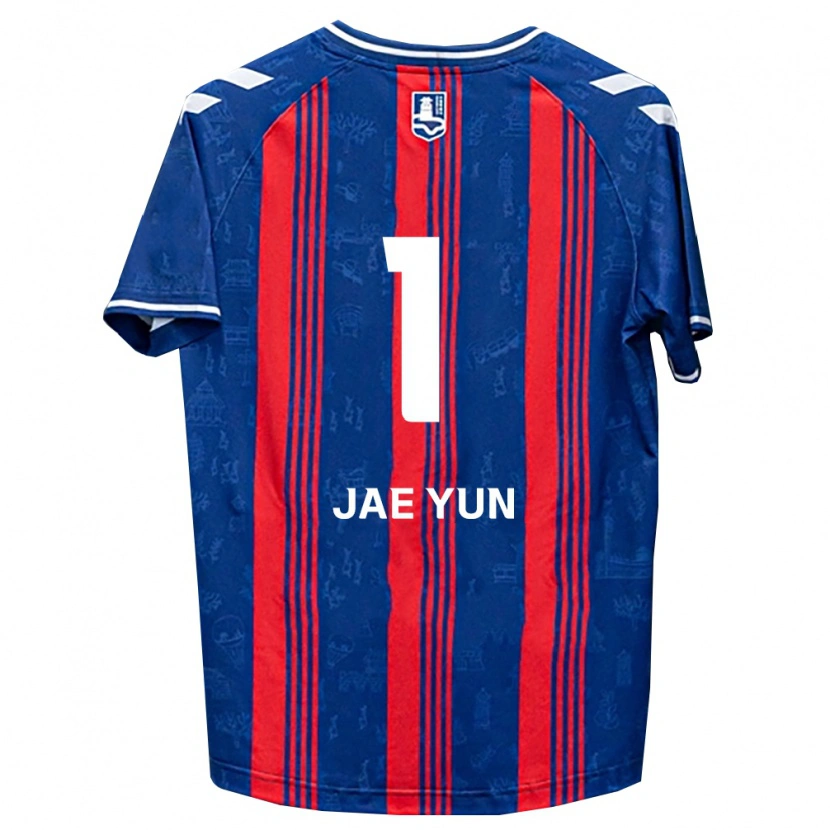 Danxen Mujer Camiseta Jae-Yun Hwang #1 Azul Rojo Blanco 1ª Equipación 2026/27 La Camisa