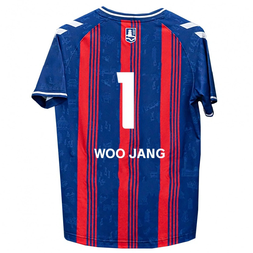 Danxen Mujer Camiseta Woo-Jang Jo #1 Azul Rojo Blanco 1ª Equipación 2026/27 La Camisa
