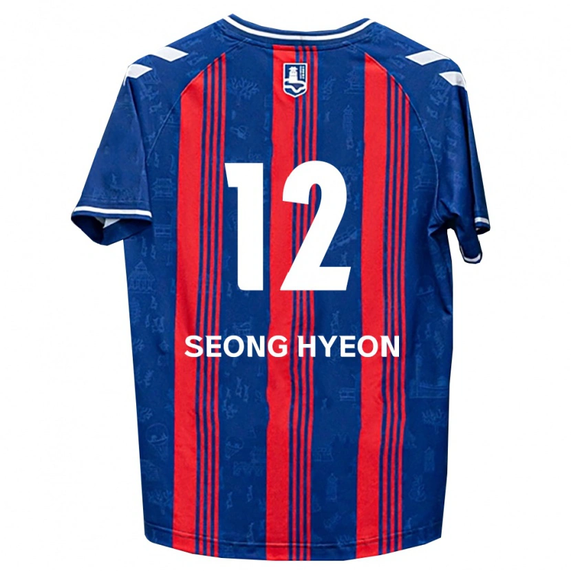 Danxen Mujer Camiseta Seong-Hyeon Choi #12 Azul Rojo Blanco 1ª Equipación 2026/27 La Camisa