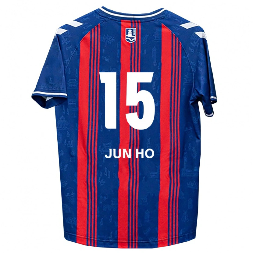 Danxen Mujer Camiseta Jun-Ho Hong #15 Azul Rojo Blanco 1ª Equipación 2026/27 La Camisa