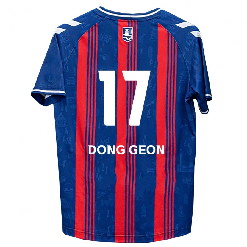 Danxen Mujer Camiseta Dong-Geon No #17 Azul Rojo Blanco 1ª Equipación 2026/27 La Camisa