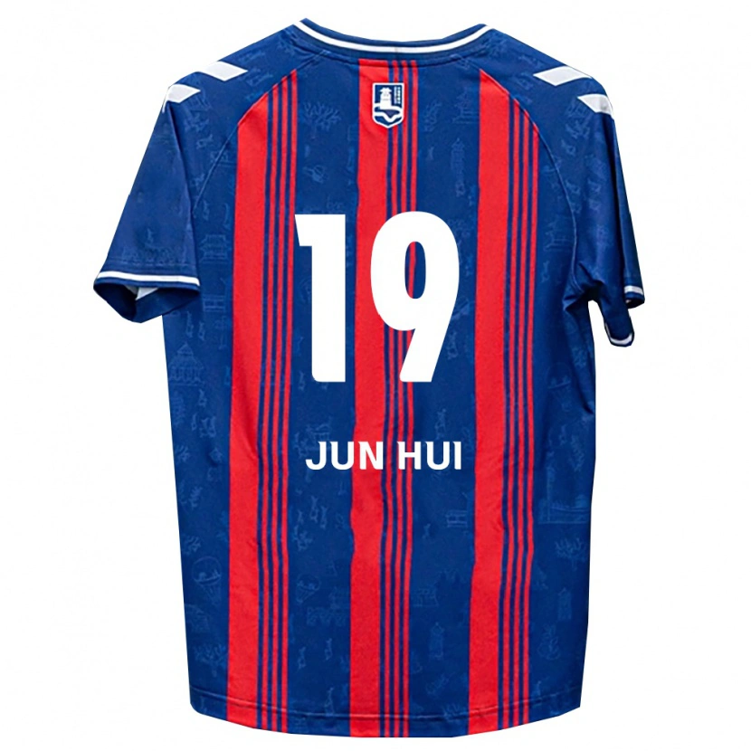 Danxen Mujer Camiseta Jun-Hui Park #19 Azul Rojo Blanco 1ª Equipación 2026/27 La Camisa