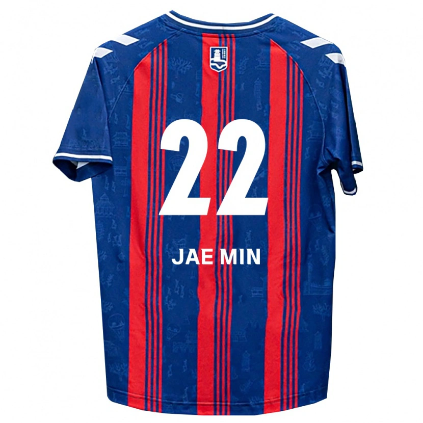 Danxen Mujer Camiseta Jae-Min Seo #22 Azul Rojo Blanco 1ª Equipación 2026/27 La Camisa