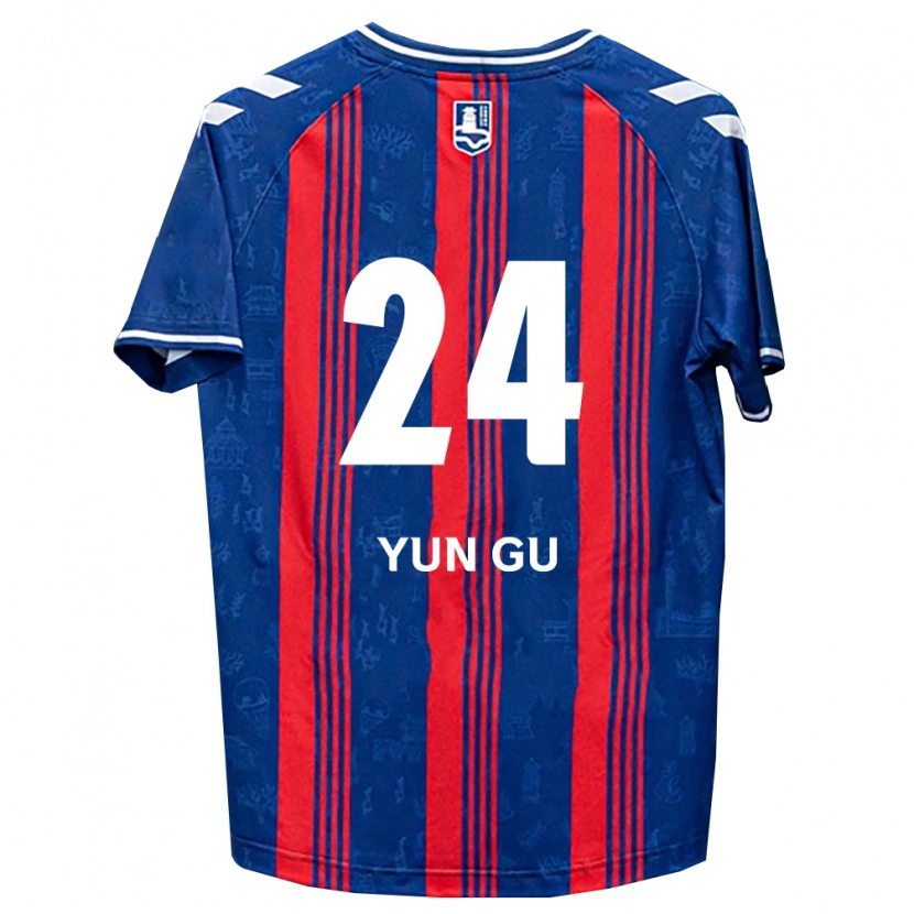 Danxen Mujer Camiseta Yun-Gu Gang #24 Azul Rojo Blanco 1ª Equipación 2026/27 La Camisa