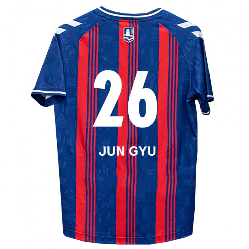 Danxen Mujer Camiseta Jun-Gyu Ahn #26 Azul Rojo Blanco 1ª Equipación 2026/27 La Camisa