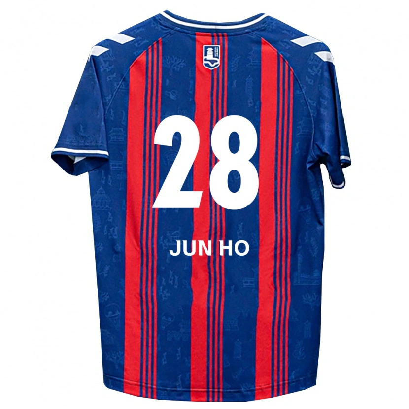 Danxen Mujer Camiseta Jun-Ho Son #28 Azul Rojo Blanco 1ª Equipación 2026/27 La Camisa