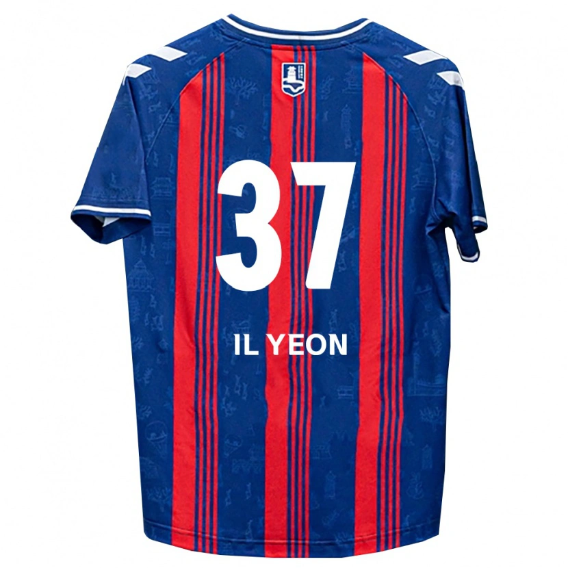 Danxen Mujer Camiseta Il-Yeon Sin #37 Azul Rojo Blanco 1ª Equipación 2026/27 La Camisa