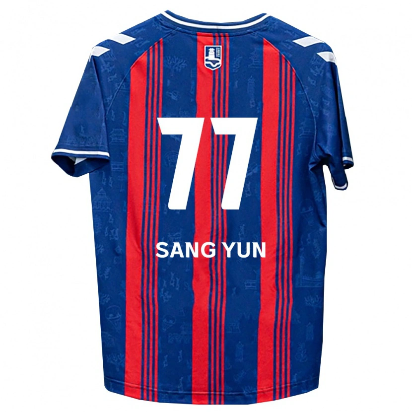 Danxen Mujer Camiseta Sang-Yun Kang #77 Azul Rojo Blanco 1ª Equipación 2026/27 La Camisa