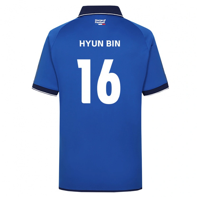 Danxen Mujer Camiseta Hyun-Bin Park #16 Azul Real Blanco Rojo 1ª Equipación 2026/27 La Camisa