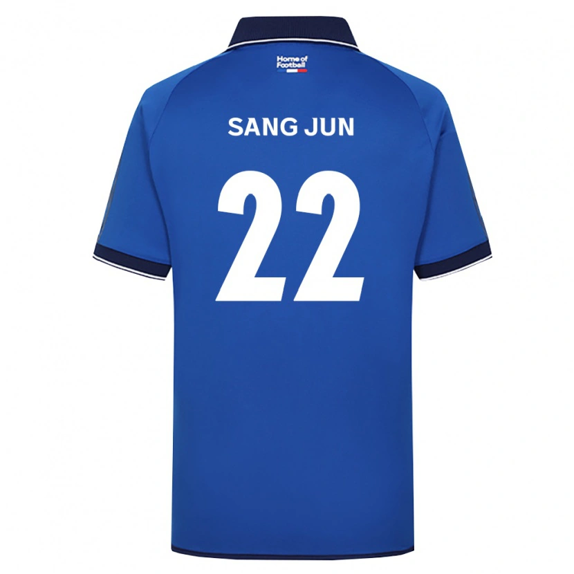 Danxen Mujer Camiseta Sang-Jun Kim #22 Azul Real Blanco Rojo 1ª Equipación 2026/27 La Camisa