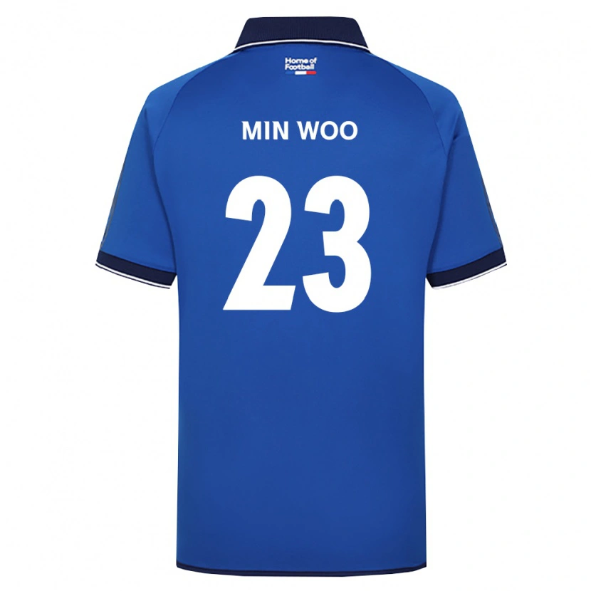 Danxen Mujer Camiseta Min-Woo Kim #23 Azul Real Blanco Rojo 1ª Equipación 2026/27 La Camisa