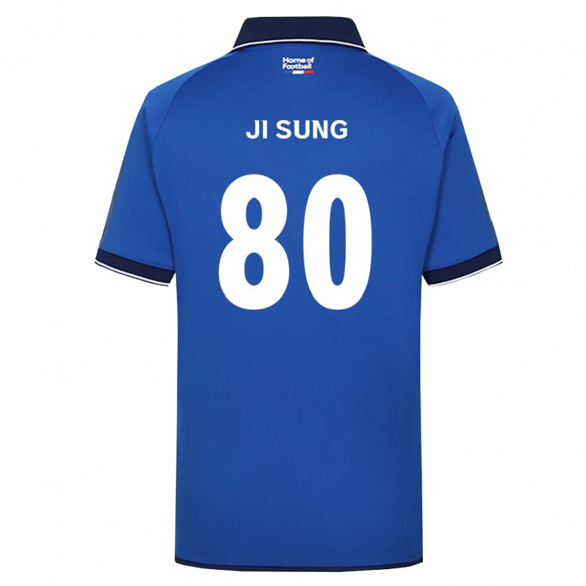 Danxen Mujer Camiseta Ji-Sung Kim #80 Azul Real Blanco Rojo 1ª Equipación 2026/27 La Camisa