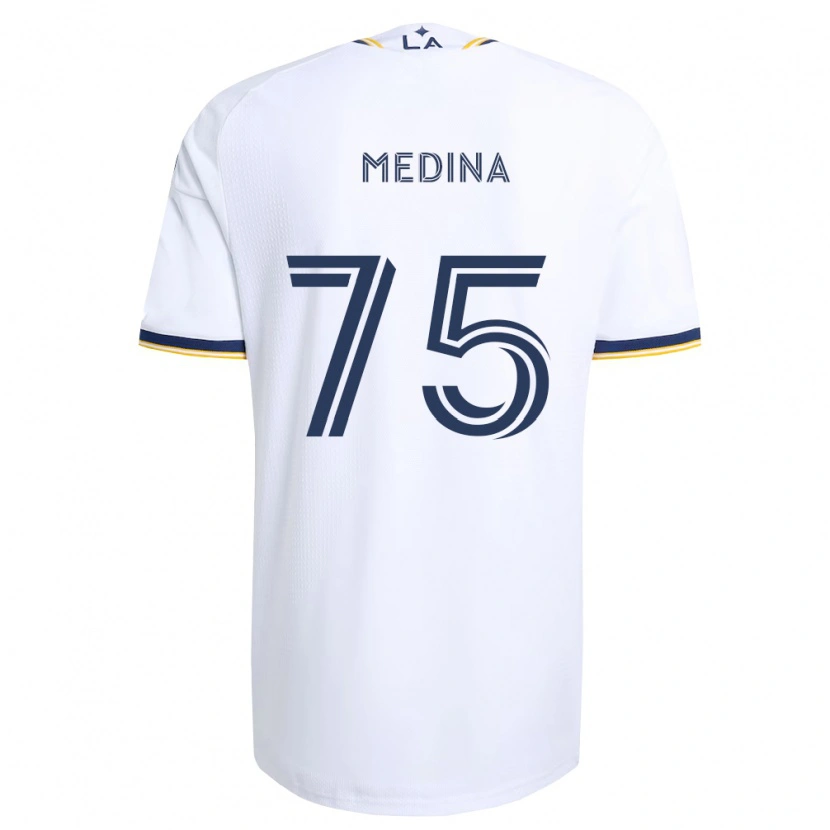 Danxen Mujer Camiseta Aaron Medina #75 Azul Amarillo Y Blanco 1ª Equipación 2026/27 La Camisa