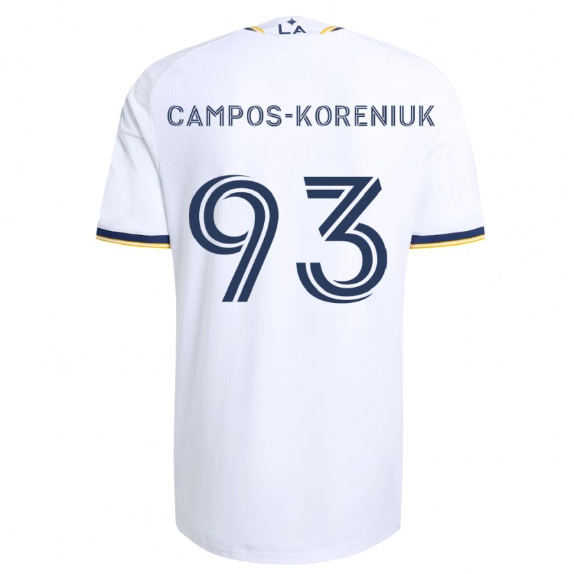 Danxen Mujer Camiseta K Campos-Koreniuk #93 Azul Amarillo Y Blanco 1ª Equipación 2026/27 La Camisa