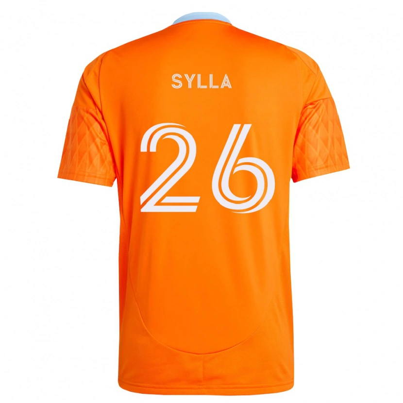 Danxen Mujer Camiseta Ousmane Sylla #26 Naranja Blanco 1ª Equipación 2026/27 La Camisa