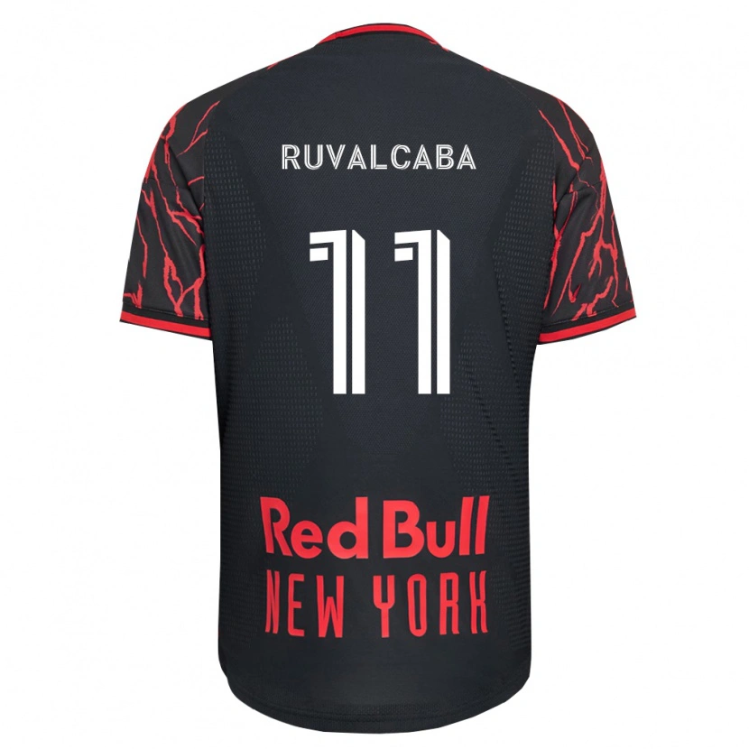 Danxen Mujer Camiseta Jorge Ruvalcaba #11 Rojo Negro Blanco 1ª Equipación 2026/27 La Camisa