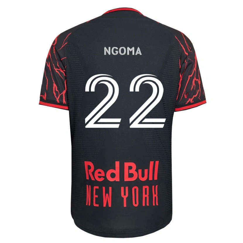 Danxen Mujer Camiseta Serge Ngoma #22 Rojo Negro Blanco 1ª Equipación 2026/27 La Camisa