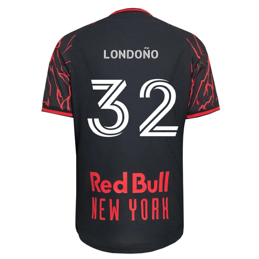 Danxen Mujer Camiseta Erick Londoño #32 Rojo Negro Blanco 1ª Equipación 2026/27 La Camisa