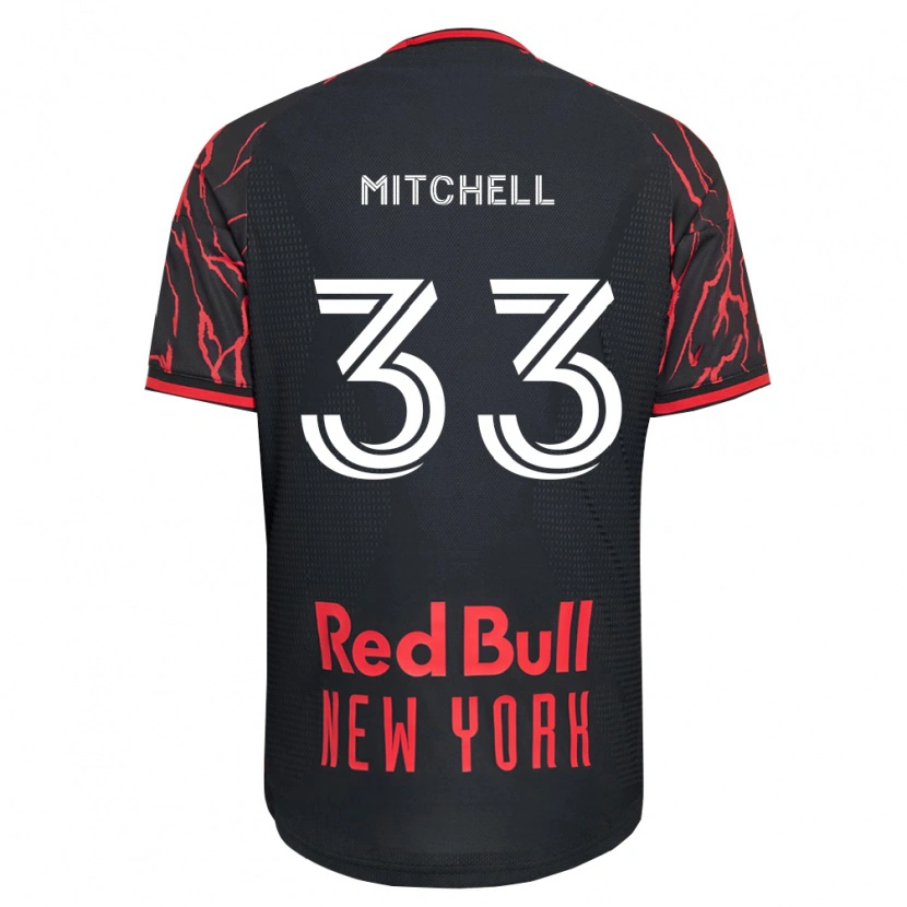 Danxen Mujer Camiseta Roald Mitchell #33 Rojo Negro Blanco 1ª Equipación 2026/27 La Camisa