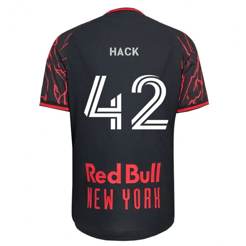 Danxen Mujer Camiseta Alexander Hack #42 Rojo Negro Blanco 1ª Equipación 2026/27 La Camisa