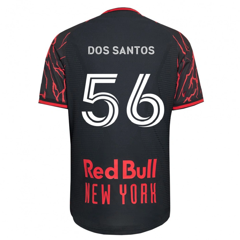 Danxen Mujer Camiseta Matthew Dos Santos #56 Rojo Negro Blanco 1ª Equipación 2026/27 La Camisa