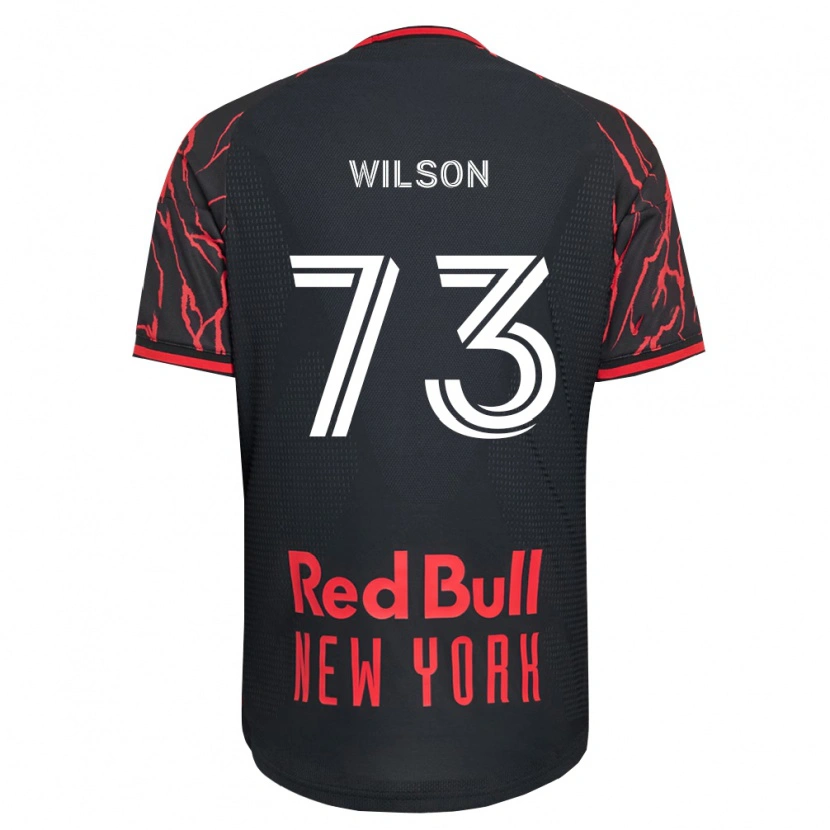 Danxen Mujer Camiseta Akheem Wilson #73 Rojo Negro Blanco 1ª Equipación 2026/27 La Camisa
