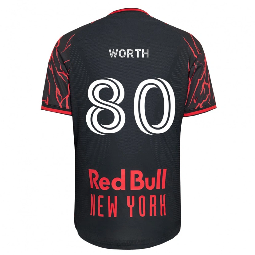 Danxen Mujer Camiseta Nate Worth #80 Rojo Negro Blanco 1ª Equipación 2026/27 La Camisa