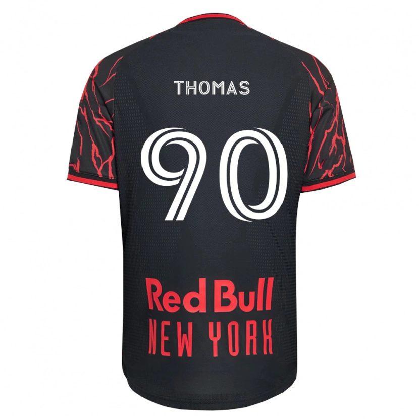 Danxen Mujer Camiseta Oladayo Thomas #90 Rojo Negro Blanco 1ª Equipación 2026/27 La Camisa