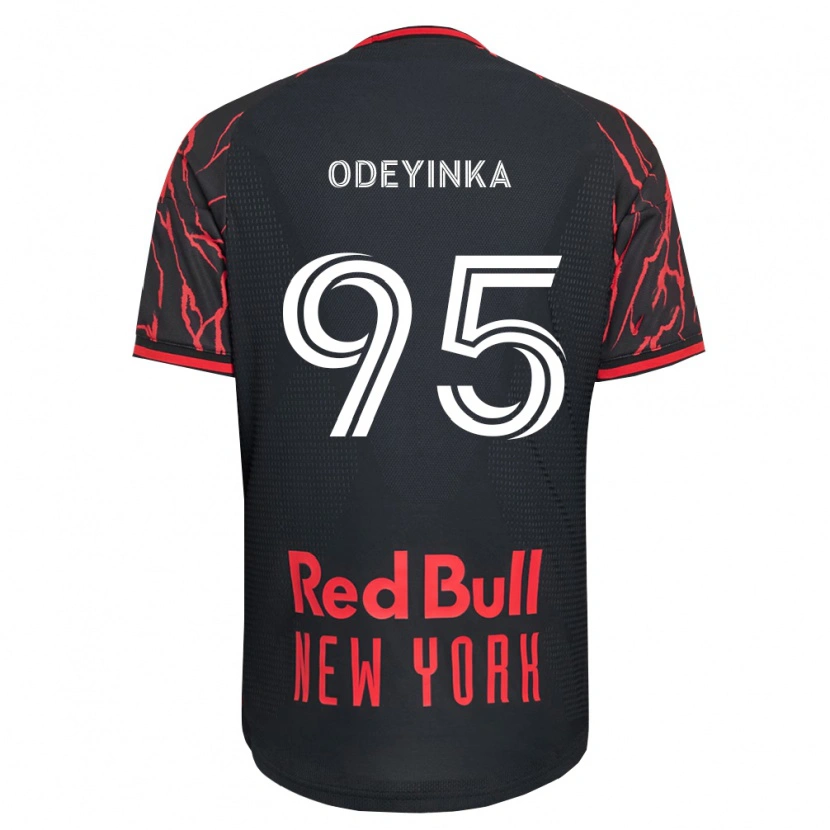 Danxen Mujer Camiseta Malik Odeyinka #95 Rojo Negro Blanco 1ª Equipación 2026/27 La Camisa