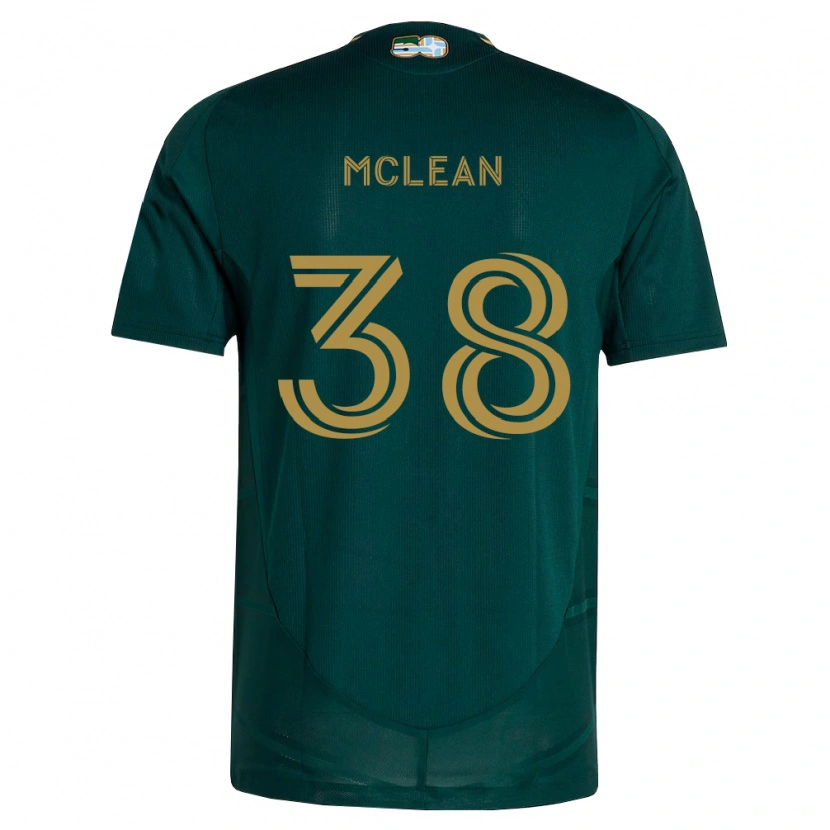 Danxen Mujer Camiseta Justin Mclean #38 Verde Oscuro Marrón 1ª Equipación 2026/27 La Camisa