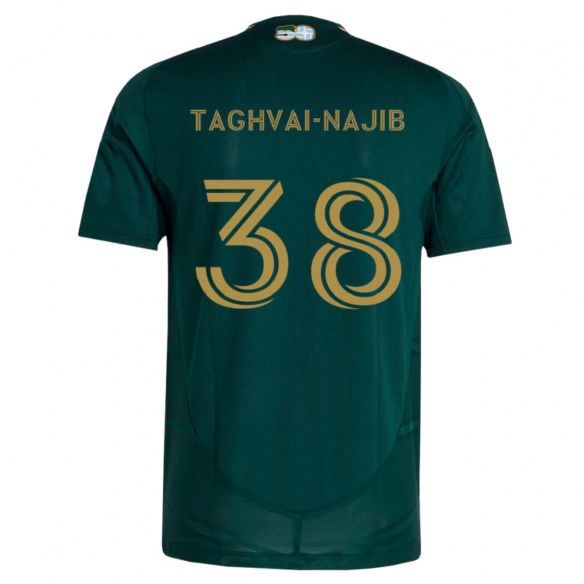 Danxen Mujer Camiseta Braxton Taghvai-Najib #38 Verde Oscuro Marrón 1ª Equipación 2026/27 La Camisa