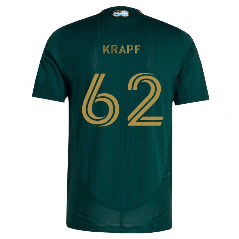 Danxen Mujer Camiseta Andrew Krapf #62 Verde Oscuro Marrón 1ª Equipación 2026/27 La Camisa
