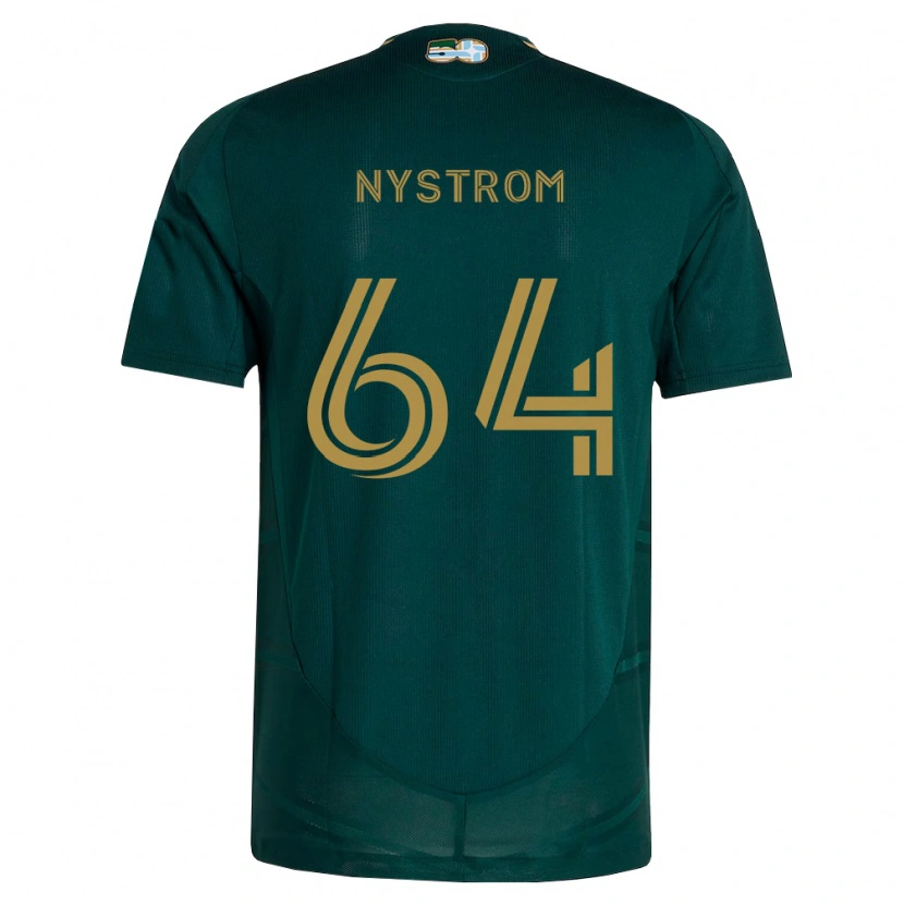 Danxen Mujer Camiseta August Nystrom #64 Verde Oscuro Marrón 1ª Equipación 2026/27 La Camisa