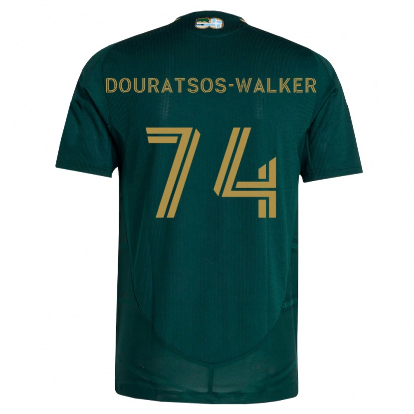 Danxen Mujer Camiseta Elias Douratsos-Walker #74 Verde Oscuro Marrón 1ª Equipación 2026/27 La Camisa