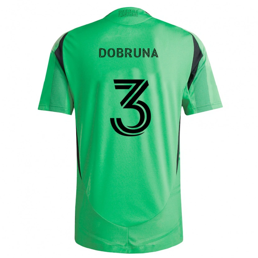 Danxen Mujer Camiseta Dren Dobruna #3 Verde Esmeralda Negro 1ª Equipación 2026/27 La Camisa