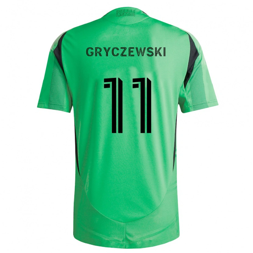 Danxen Mujer Camiseta Patrick Gryczewski #11 Verde Esmeralda Negro 1ª Equipación 2026/27 La Camisa
